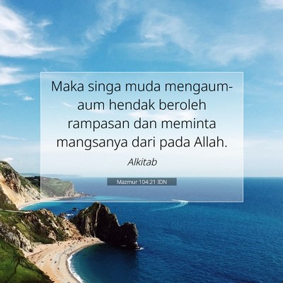 Mazmur 104:21 IDN Gambar Ayat Alkitab
