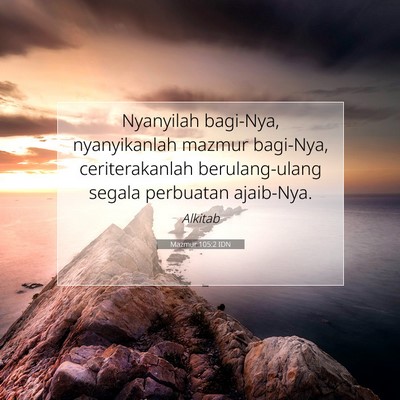 Mazmur 105:2 IDN Gambar Ayat Alkitab