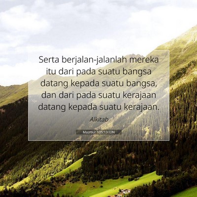 Mazmur 105:13 Ayat Alkitab Dijelaskan