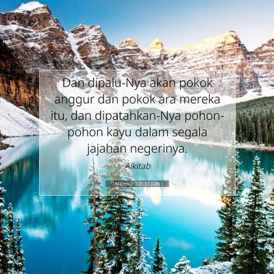 Mazmur 105:33 IDN Gambar Ayat Alkitab