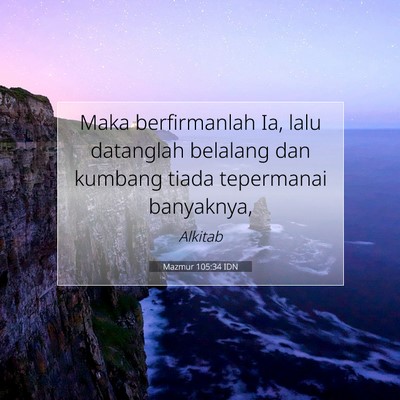 Mazmur 105:34 IDN Gambar Ayat Alkitab
