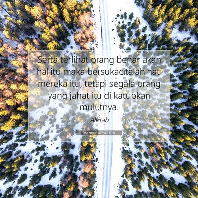 Mazmur 107:42 Ayat Alkitab Dijelaskan