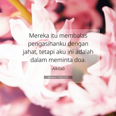 Mazmur 109:4 IDN Gambar Ayat Alkitab
