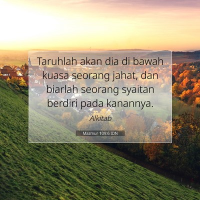 Mazmur 109:6 IDN Gambar Ayat Alkitab