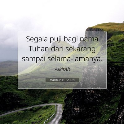 Mazmur 113:2 IDN Gambar Ayat Alkitab