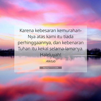 Mazmur 117:2 IDN Gambar Ayat Alkitab