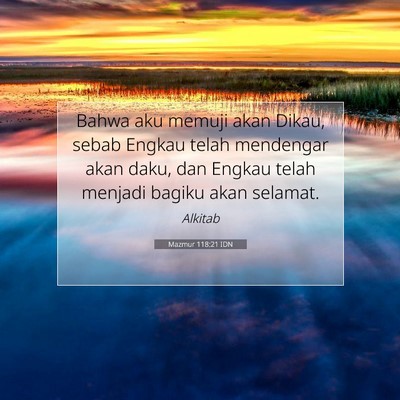 Mazmur 118:21 Ayat Alkitab Dijelaskan