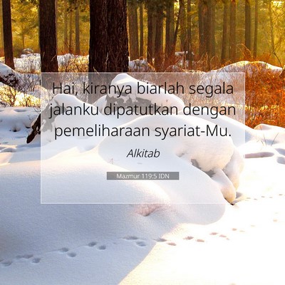 Mazmur 119:5 Ayat Alkitab Dijelaskan