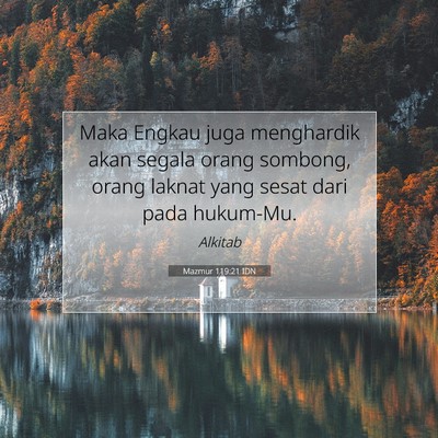 Mazmur 119:21 IDN Gambar Ayat Alkitab