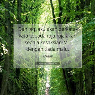 Mazmur 119:46 IDN Gambar Ayat Alkitab