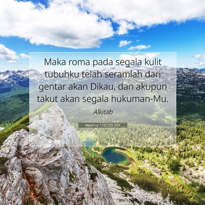 Mazmur 119:120 IDN Gambar Ayat Alkitab