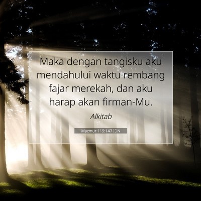 Mazmur 119:147 IDN Gambar Ayat Alkitab