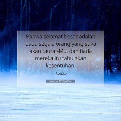 Mazmur 119:165 Ayat Alkitab Dijelaskan