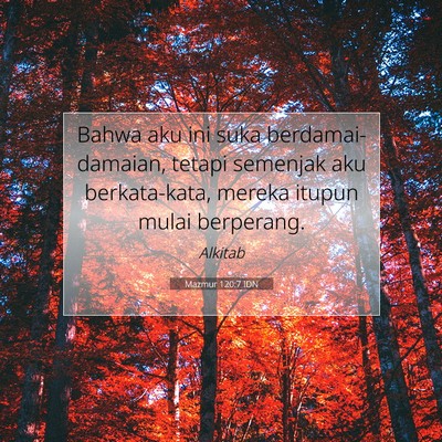 Mazmur 120:7 Ayat Alkitab Dijelaskan