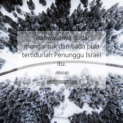Mazmur 121:4 IDN Gambar Ayat Alkitab