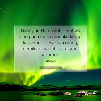 Mazmur 129:1 IDN Gambar Ayat Alkitab