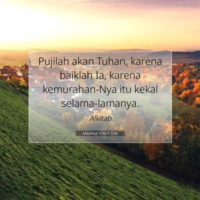 Mazmur 136:1 IDN Gambar Ayat Alkitab