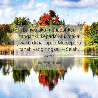Mazmur 143:6 IDN Gambar Ayat Alkitab