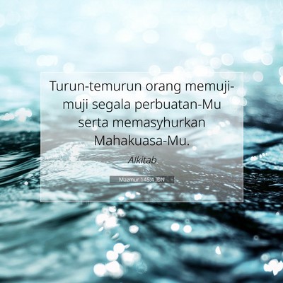Mazmur 145:4 IDN Gambar Ayat Alkitab
