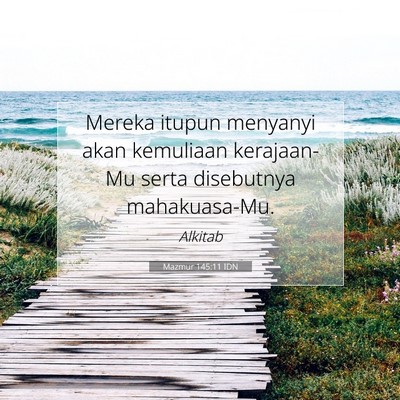 Mazmur 145:11 IDN Gambar Ayat Alkitab