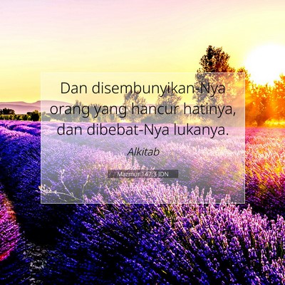 Mazmur 147:3 Ayat Alkitab Dijelaskan