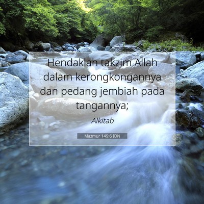 Mazmur 149:6 IDN Gambar Ayat Alkitab