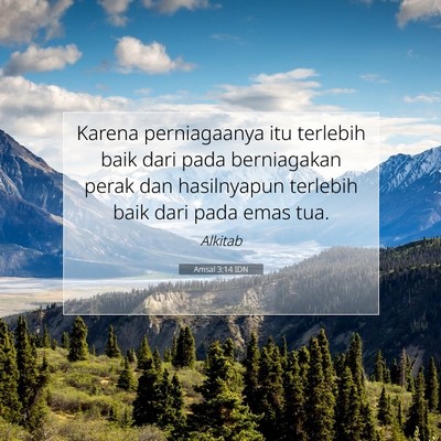 Amsal 3:14 IDN Gambar Ayat Alkitab