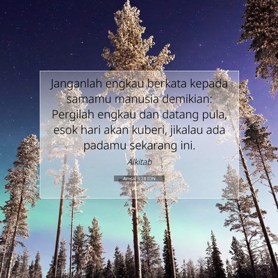 Amsal 3:28 IDN Gambar Ayat Alkitab