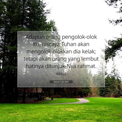 Amsal 3:34 IDN Gambar Ayat Alkitab