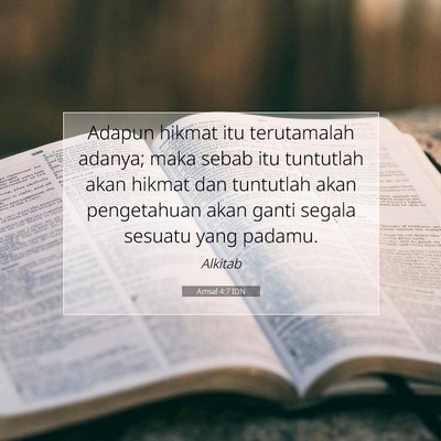 Amsal 4:7 IDN Gambar Ayat Alkitab
