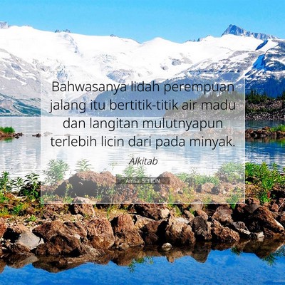 Amsal 5:3 IDN Gambar Ayat Alkitab