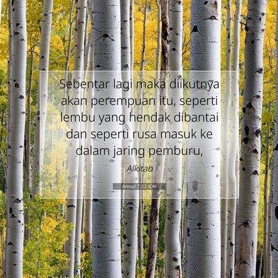 Amsal 7:22 IDN Gambar Ayat Alkitab