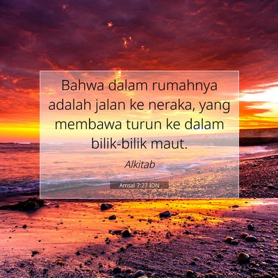Amsal 7:27 IDN Gambar Ayat Alkitab