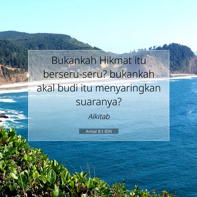 Amsal 8:1 Ayat Alkitab Dijelaskan