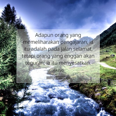 Amsal 10:17 Ayat Alkitab Dijelaskan