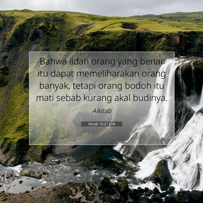 Amsal 10:21 IDN Gambar Ayat Alkitab
