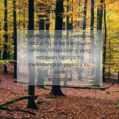 Amsal 11:13 IDN Gambar Ayat Alkitab