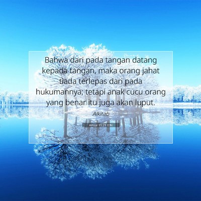 Amsal 11:21 IDN Gambar Ayat Alkitab