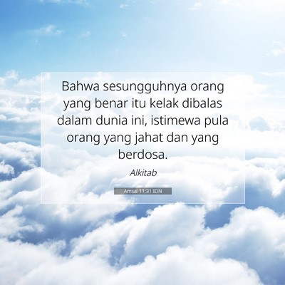 Amsal 11:31 IDN Gambar Ayat Alkitab