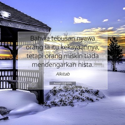 Amsal 13:8 IDN Gambar Ayat Alkitab