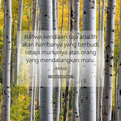 Amsal 14:35 IDN Gambar Ayat Alkitab