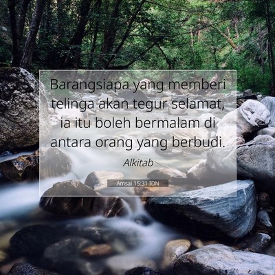 Amsal 15:31 IDN Gambar Ayat Alkitab