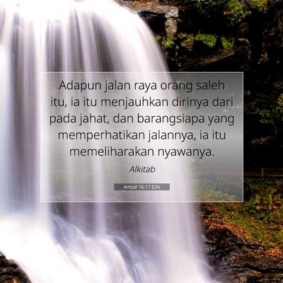 Amsal 16:17 IDN Gambar Ayat Alkitab