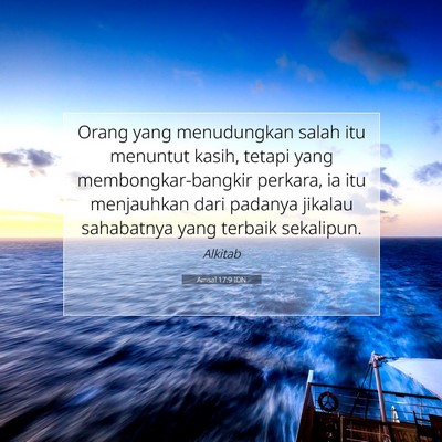 Amsal 17:9 IDN Gambar Ayat Alkitab