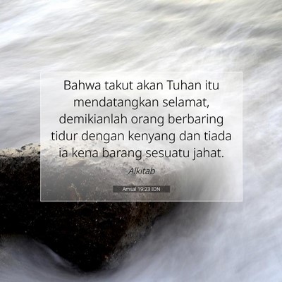 Amsal 19:23 IDN Gambar Ayat Alkitab