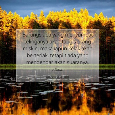 Amsal 21:13 IDN Gambar Ayat Alkitab