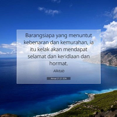 Amsal 21:21 IDN Gambar Ayat Alkitab