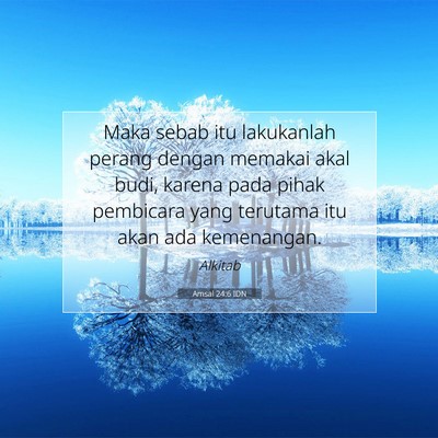 Amsal 24:6 IDN Gambar Ayat Alkitab