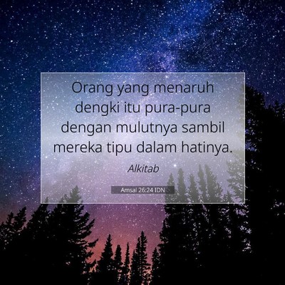 Amsal 26:24 IDN Gambar Ayat Alkitab