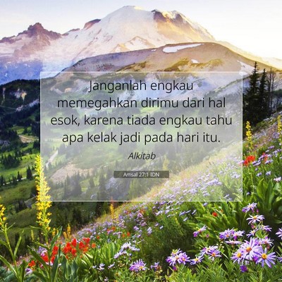 Amsal 27:1 IDN Gambar Ayat Alkitab